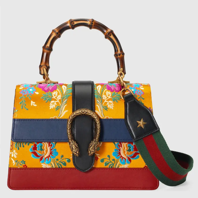 Dionysus floral jacquard top handle bag. (Image: gucci.com)