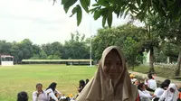 Mia Talia, calon Paskibraka asal Kalimantan Barat. (Liputan6.com/Lizsa Ageham)