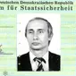 Tanda pengenal Presiden Rusia Vladimir Putin saat menjadi intel Uni Soviet KGB yang bertugas di Jerman Timur era Perang Dingin (sumber: Der Bundesbeauftragte für die Stasi-Unterlagen)