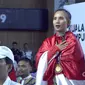 Pesilat putri Indonesia meraih emas cabang silat nomor tanding kelas b putri. (Vidio.com)