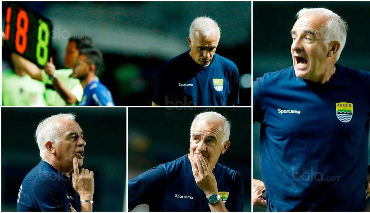 FOTO Wajah Tegang Pelatih Persib Di Piala Presiden 2018 Indonesia