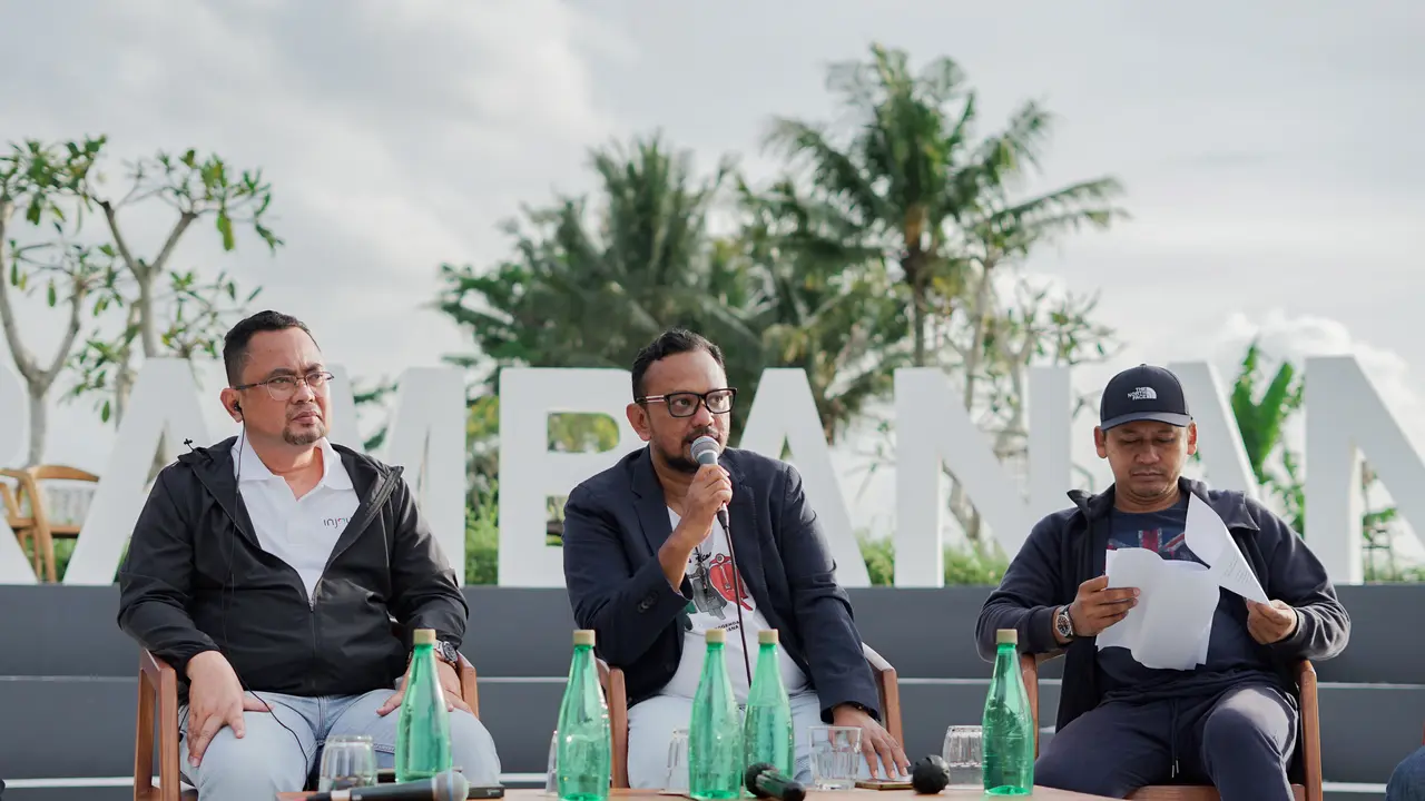 Jumpa pers Prambanan Jazz Festival 2022 secara virtual dari Prambanan Jazz Café, Sleman, Yogyakarta, Rabu (23/2/2022).