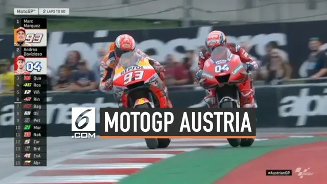 MotoGP Austria hari Minggu (11/8/2019) diwarnai duel dramatis antara Andrea Dovizioso dan Marc Marquez. Pertarungan di Red Bull dimenangkan Andrea Dovizioso.