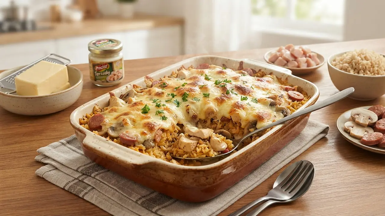 Resep Baked Rice Mozzarella