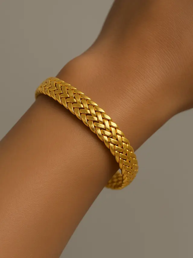 8 Model Gelang Emas 24 Karat 10 Gram Yang Lagi Tren, Mewah Tapi Simpel Untuk Sehari-Hari