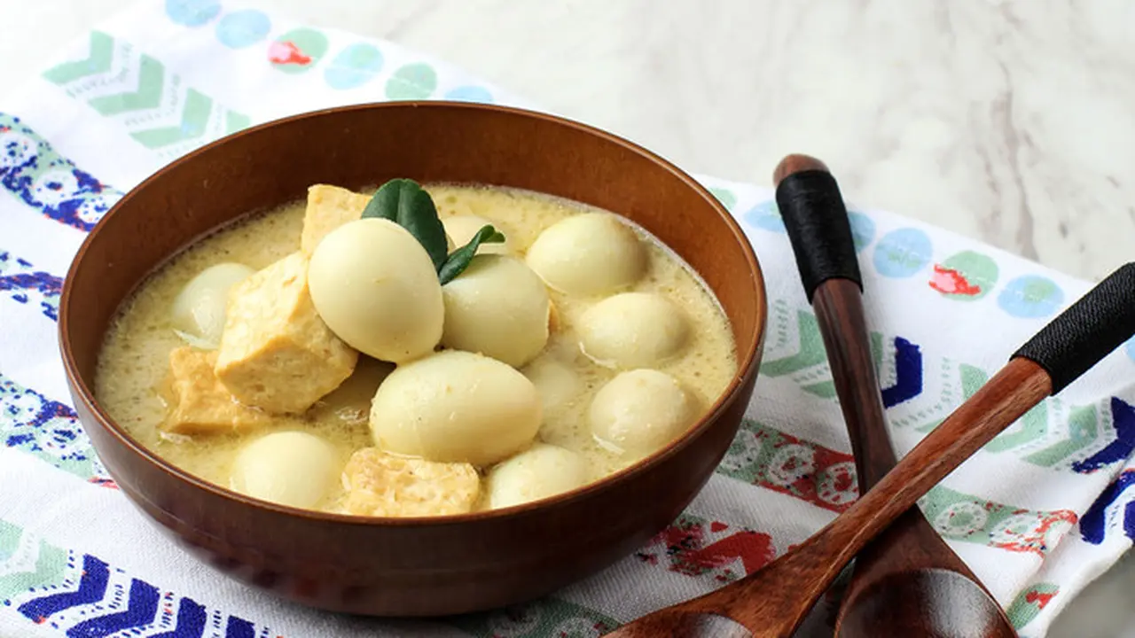 resep opor tahu telur