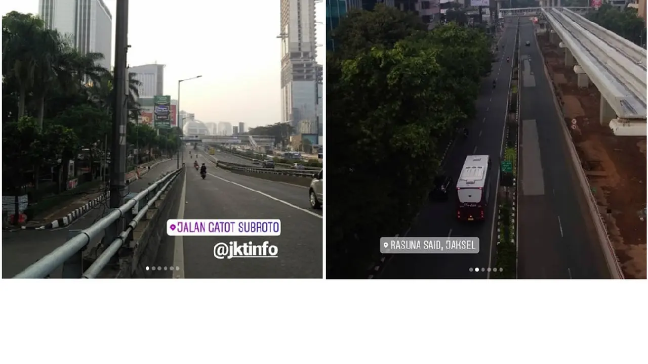 Sepi, Begini Penampakan Jakarta Setelah Ditinggal Mudik
