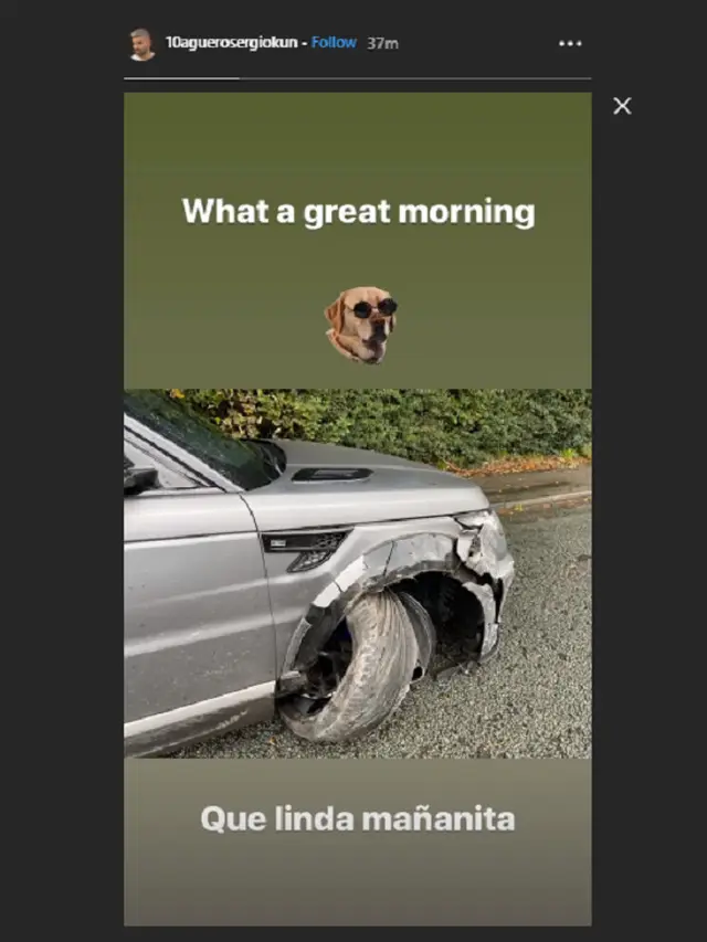 Postingan santai Sergio Aguero