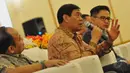 Menteri Koordinator Politik Hukum dan Kemanan (Menkopolhukam) Tedjo Edhy Purdijatno saat menghadiri acara diskusi “Terbukanya Papua Bagi Jurnalis Asing”, di Auditorium Adhyana, Wisma Antara, Jakarta, Selasa (26/5/2015). (Liputan6.com/Andrian M Tunay)