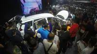 Pengunjung GIIAS 2017 menyerbu  Mitsubishi Xpander. 