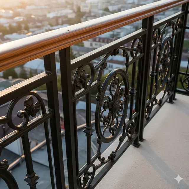 Railing Balkon Klasik Modern Terbaru (Foto: Gemini AI)