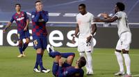 Barcelona mendapatkan kekelahan telak dari Bayern Munchen dengan skor 8-2 di  perempat final Liga Champions. (AP/Manu Fernandez/Pool)