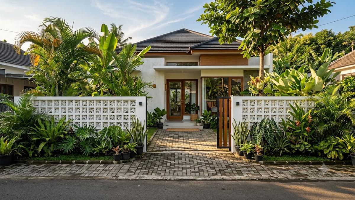10 Inspirasi Roster Bermotif Daun untuk Rumah Tropis, Estetik dan Tampak Sejuk