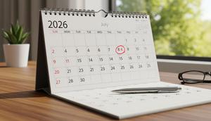 Ilustrasi kalender 2026. Foto: Gemini