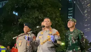 Polisi Amankan Senjata Tajam Saat Demo Mahasiswa di Jakarta