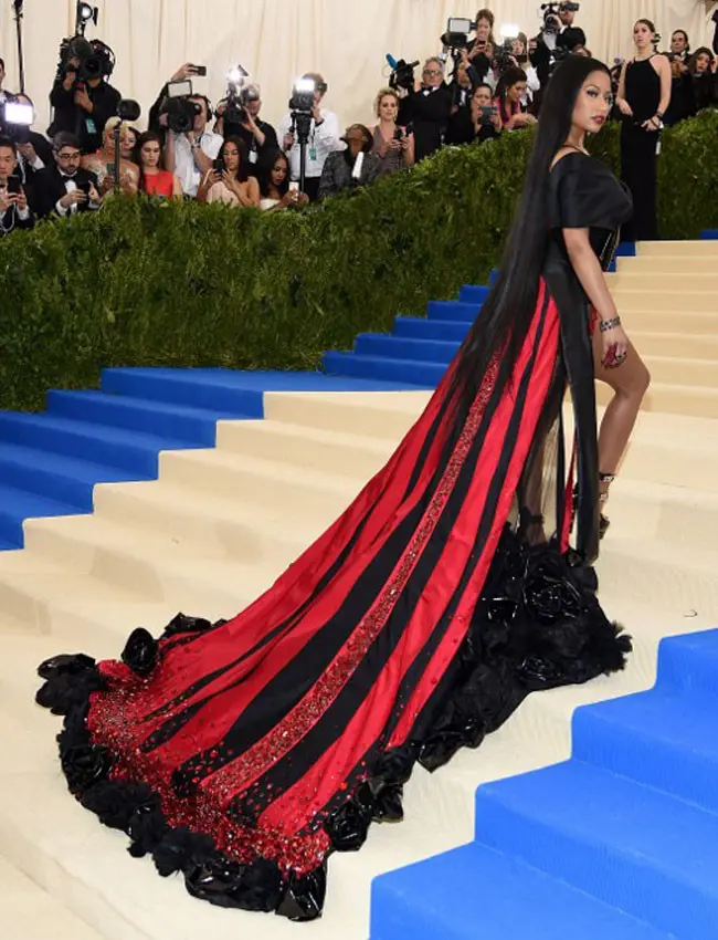 Nicki Minaj di Met Gala 2017. (AFP/Bintang.com)