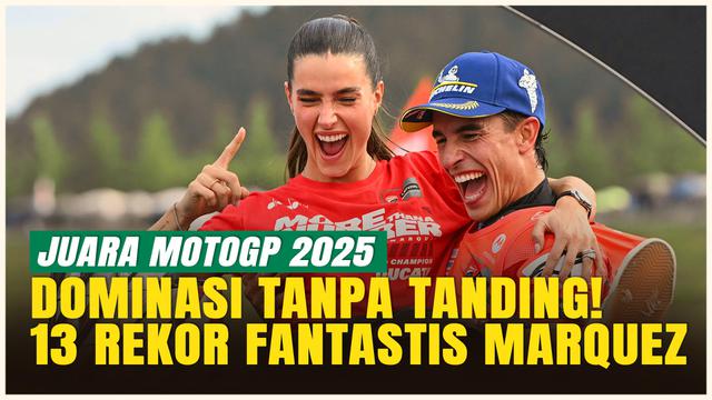 Marc Marquez Pecahkan 13 Rekor dalam Perjalanan Juara Dunia MotoGP 2025, Musim Sempurna di Ducati