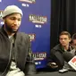 DeMarcus Cousins Hadir dengan memakai kupluk (Liputan6.com/Thomas)