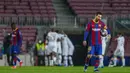 Barcelona menelan dua kekalahan di kandang sendiri secara beruntun. Sebelum dihajar PSG, Lionel Messi dkk lebih dulu dilumat Juventus 0-3 pada fase grup. (AP/Joan Monfort)