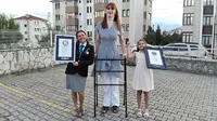Rumesya Gelgi, wanita Turki yang memecahkan rekor wanita tertinggi di dunia (Sumber: Guinness World Record)