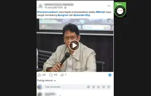 Cek Fakta: Tidak Benar Video Menkeu Purbaya Umumkan Dana Bantuan Pensiunan