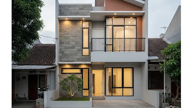 Desain Kontemporer dengan Sentuhan Batu Alam