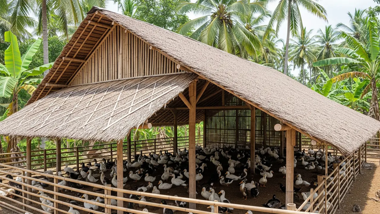 Desain Kandang Bebek Sederhana yang Tetap Kering Saat Hujan
