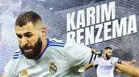 Real Madrid - Ilustrasi Karim Benzema (Bola.com/Lamya Dinata/Adreanus Titus)