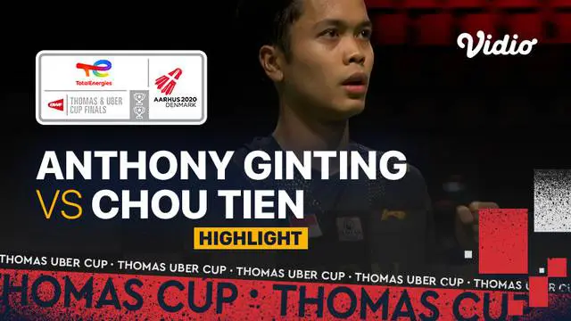 Berita video highlights pertandingan pertama Indonesia vs Chinese Taipei di Grup A Piala Thomas 2020, di mana Anthony Ginting meraih meraih kemenangan, Rabu (13/10/2021) siang hari WIB.