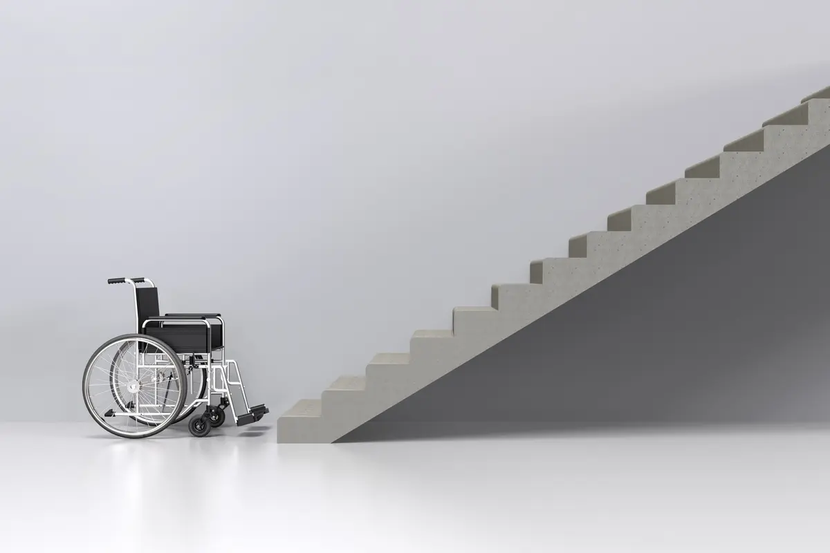 Ilustrasi Kursi Roda dan disabilitas (iStockphoto)