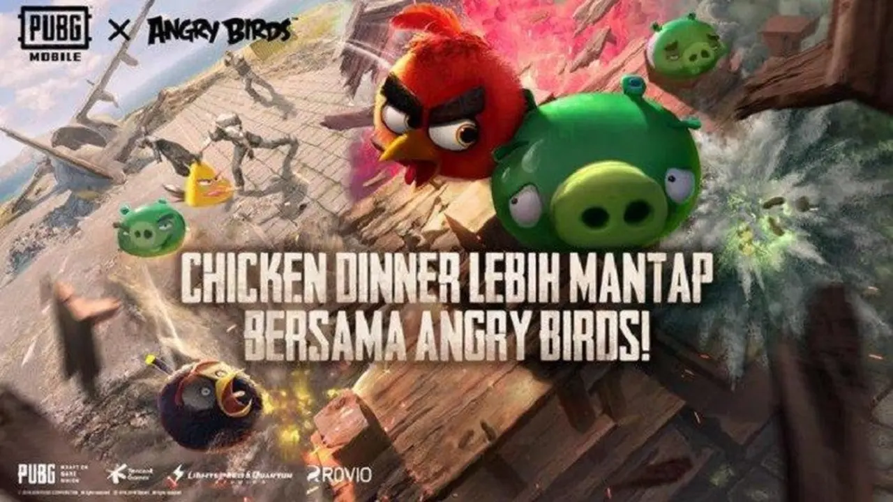 PUBG Mobile berkolaborasi dengan Angry Birds