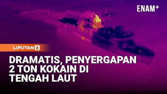 Operasi Laut Dramatis, 2 Ton Kokain Diamankan dari Perairan Pasifik