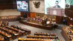 Suasana rapat paripurna ke-14 masa persidangan III tahun sidang 2021-2022 di Gedung Nusantara II, Kompleks Parlemen, Senayan, Jakarta, Selasa (8/2/2022). Agenda rapat paripurna DPR hari ini tertuang dalam surat nomor B/3164/PW.11.01/2/2022. (Liputan6.com/Angga Yuniar)