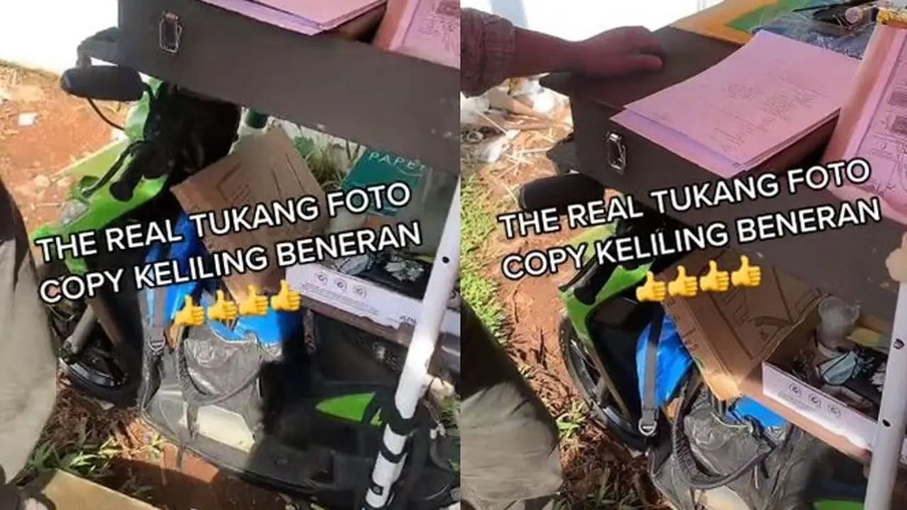 Viral Tukang Fotokopi Keliling Pakai Motor, Warganet Sebut Depok Penuh Keajaiban