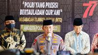 Kapolri Jenderal Listyo Sigit Prabowo menghadiri acara Penganugerahan Musabaqah Tilawatil Qur'an (MTQ) anggota Polri di Auditorium STIK-PTIK, Jakarta Selatan.(Istimewa)
