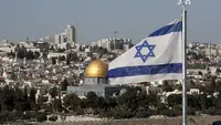 Ilustrasi Bendera Israel dan Yerusalem (AFP)