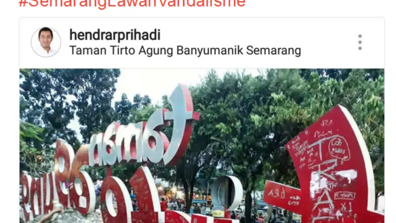 Aksi Vandalisme di Semarang