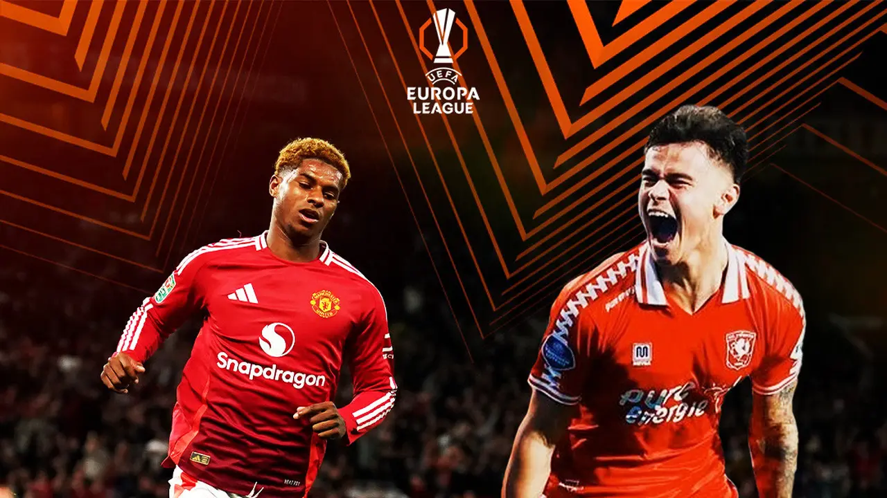 Liga Europa - Manchester United Vs FC Twente - Marcus Rashford Vs Mees Hilgers