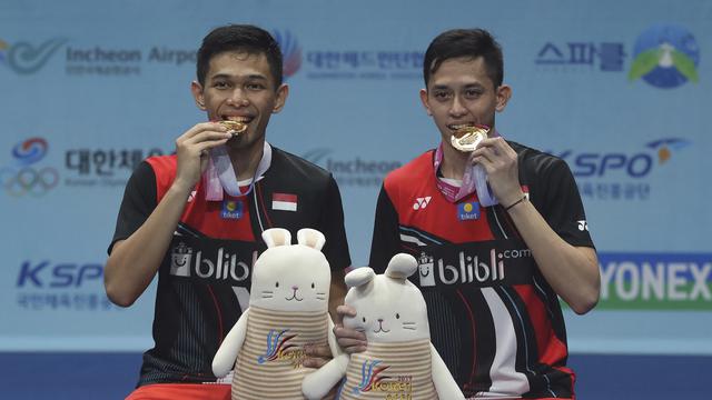 Kegembiraan Fajar / Rian Raih Juara Korea Terbuka 2019