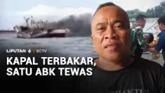 Sebuah kapal nelayan terbakar di perairan Pulau Ular, Cilegon, Banten. Satu ABK tewas dan dua korban hilang.