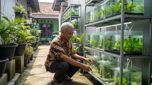 Rak Akuarium Mini Bertingkat