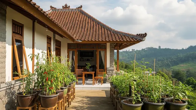 9 Ide Kebun Sayur untuk Rumah yang Berada di Area Perbukitan, Asri dan Mudah Dirawat