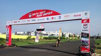 Seri ketiga Honda Dream Cup 2018 berlangsung di Sirkuit Multifungsi IMI, Jalan Pancing, Medan, Sumatra Utara, Sabtu-Minggu (4-5/8/2018). (Bola.com/Rizki Hidayat)