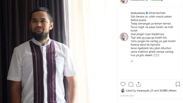 Teuku Wisnu (Foto: Instagram)