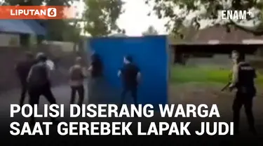 Gerebek Lapak Judi dan Narkoba di Deli Serdang, Polisi Dilempari Batu oleh Warga