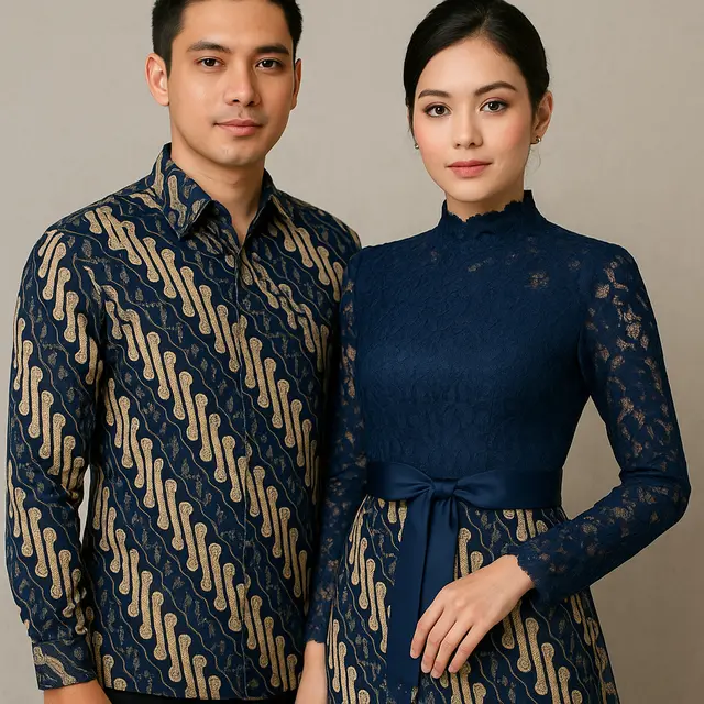 7 Inspirasi Model Batik Kombinasi Brokat Sarimbit Terbaru 2025, Tampil Kompak dan Elegan untuk Acara Formal