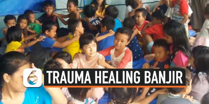 VIDEO: Trauma Healing Korban Banjir Jakarta