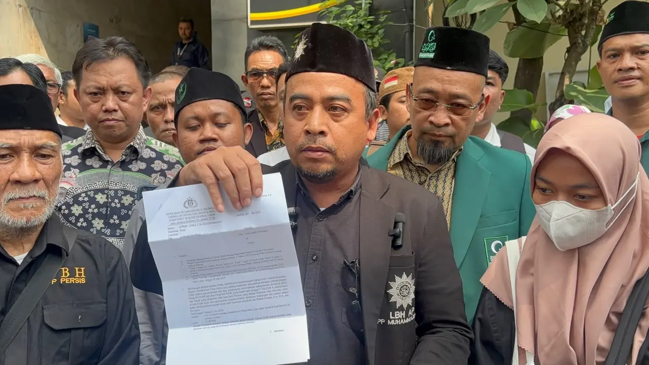 Kuasa hukum Ilma Sani Fitriana, Gufroni di Polda Metro Jaya.