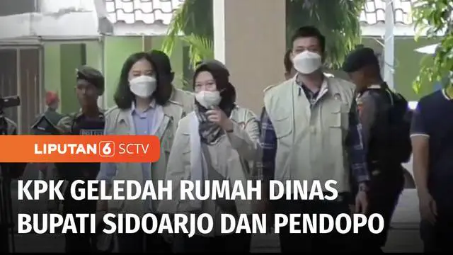 Penyidik Komisi Pemberantasan Korupsi, KPK menggeledah Rumah Dinas Bupati Sidoarjo, Jawa Timur, pada Rabu pagi. Penggeledahan dilakukan hanya satu jam, setelah sang Bupati memimpin upacara Hari Jadi Kabupaten Sidoarjo ke-165.