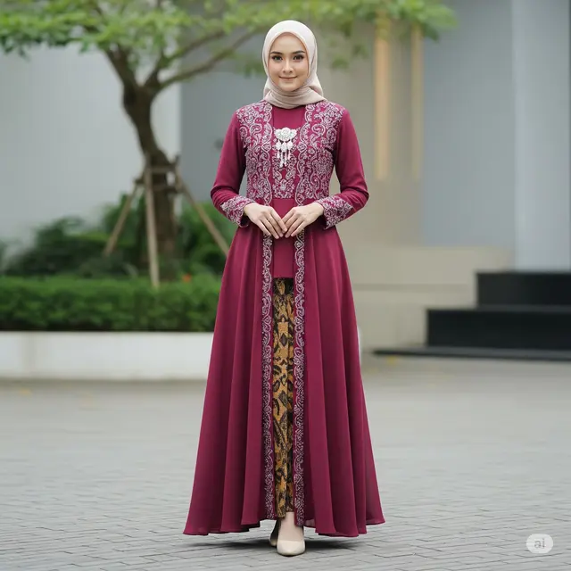 Gamis Kebaya Brokat
